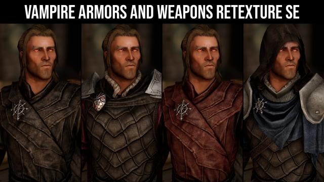 Vampire Armors and Weapons Retexture SE