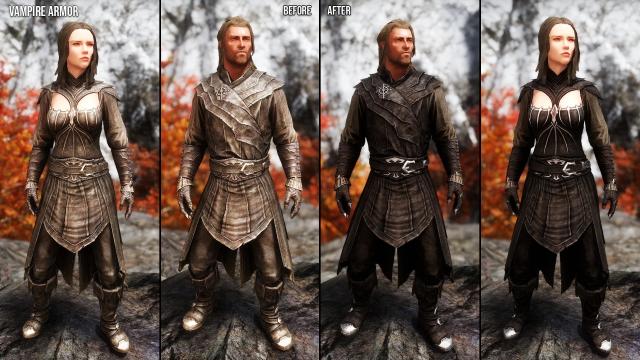 Vampire Armors and Weapons Retexture SE for Skyrim SE-AE