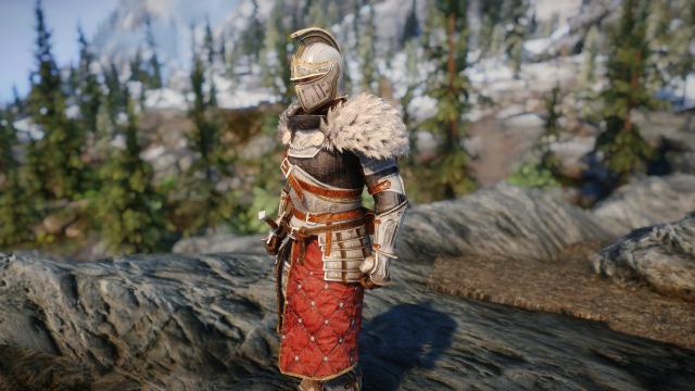 Королевский сет паладина / Regal Paladin Armor для Skyrim SE-AE