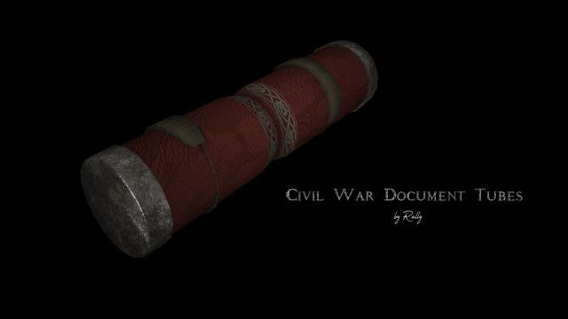 HD   SE  Rally's Civil War Document Tubes for Skyrim SE-AE