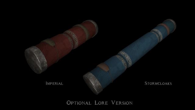 HD   SE  Rally's Civil War Document Tubes for Skyrim SE-AE