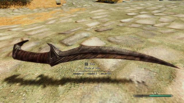 Yet Another Blade of Woe Retexture for Skyrim SE-AE