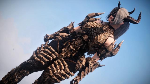 Light Dragonbone Armor for Skyrim SE-AE