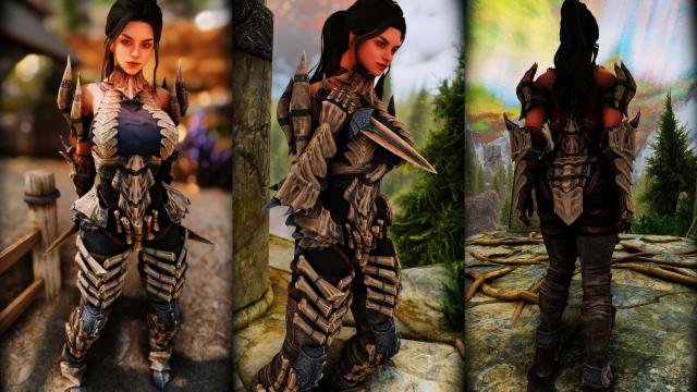 Light Dragonbone Armor for Skyrim SE-AE