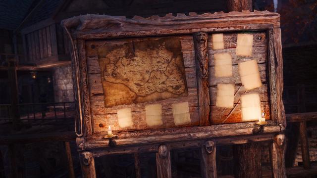 Missives - The Witcher Board HD (4K-2K-ENB Light) for Skyrim SE-AE