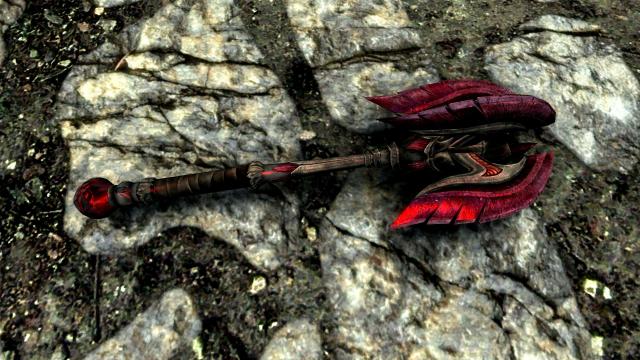 Blood Glass Weapons - Кроваво-стеклянное снаряжение для Skyrim SE-AE