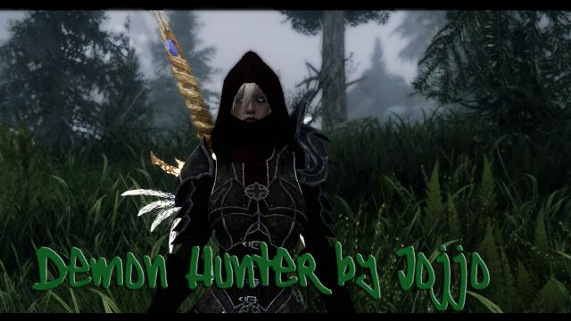 Demon Hunter Armor by Jojjo - Сет охотника за демонами для Skyrim SE-AE
