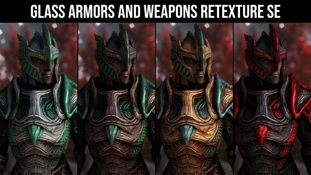 Glass Armors and Weapons Retexture SE