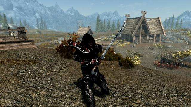 Даэдрическая броня ассасина / Daedric Assassin Light Armor для Skyrim SE-AE