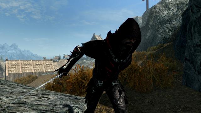 Даэдрическая броня ассасина / Daedric Assassin Light Armor для Skyrim SE-AE