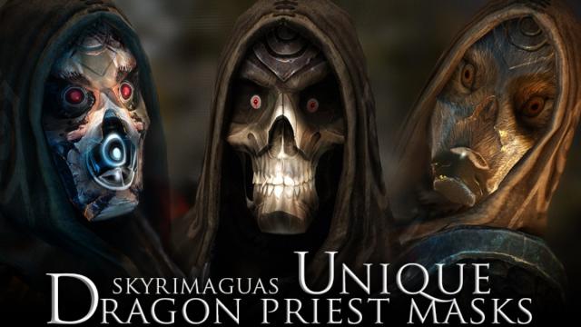 Unique Dragon Priest Masks - HD textures for Skyrim SE-AE