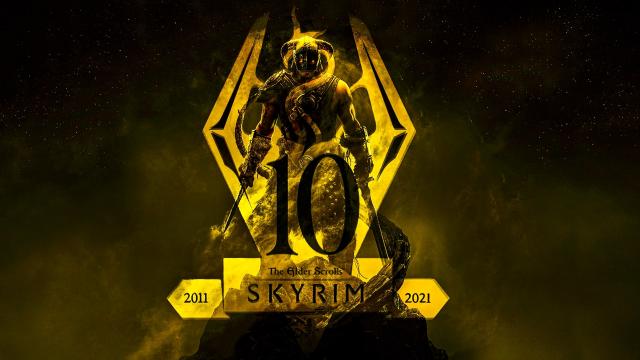 Anniversary Main Menu для Skyrim SE-AE