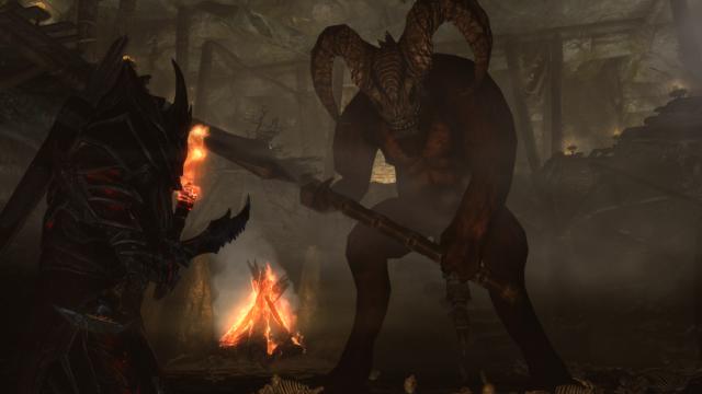 Демон-телец / Taurus Demon- Mihail Monsters and Animals для Skyrim SE-AE