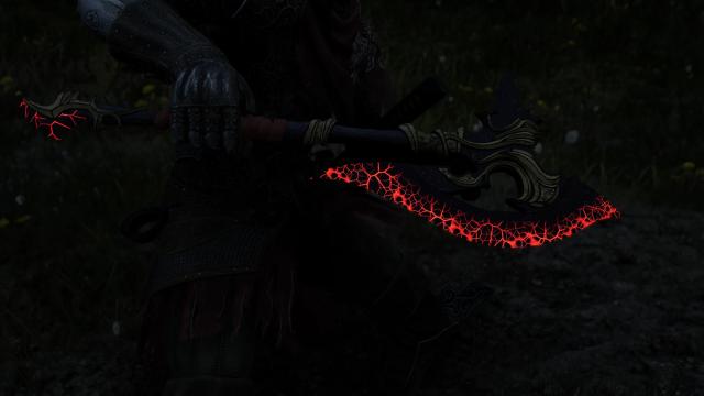 Magic War Axe для Skyrim SE-AE