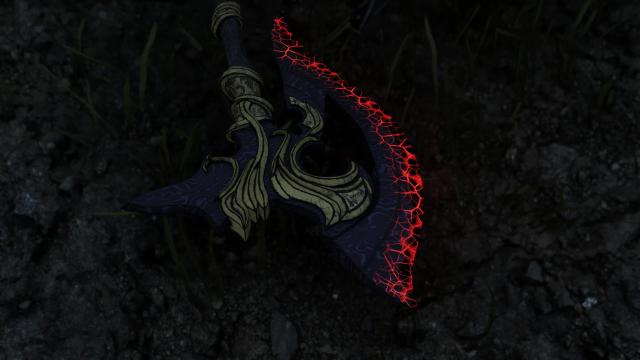 Magic War Axe для Skyrim SE-AE