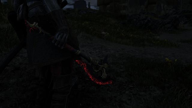 Magic War Axe для Skyrim SE-AE