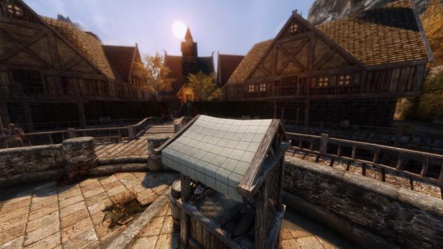 Improved Market Stall Canvas - 2K 4K 8K 12K для Skyrim SE-AE