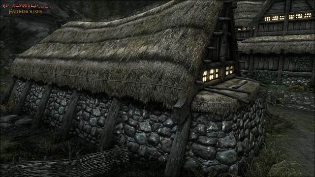 HD Фермерские дома / HD Reworked Farmhouses 4K для Skyrim SE-AE