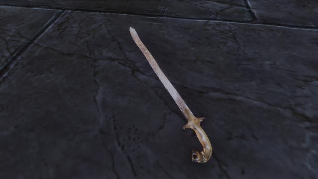 Indian Saw-backed Sword - Индийский клинок для Skyrim SE-AE