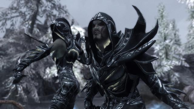 DX Daedric Reaper Armor - UNP and MALE for Skyrim SE-AE