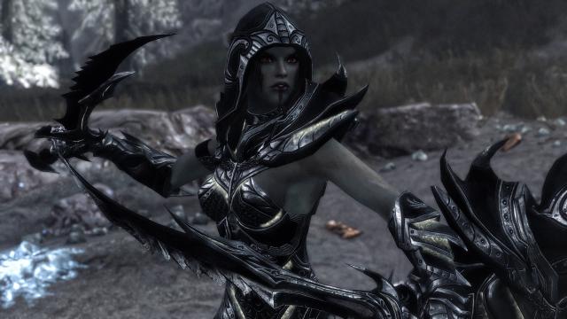 DX Daedric Reaper Armor - UNP and MALE for Skyrim SE-AE