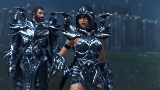 DX Daedric Reaper Armor - UNP and MALE for Skyrim SE-AE