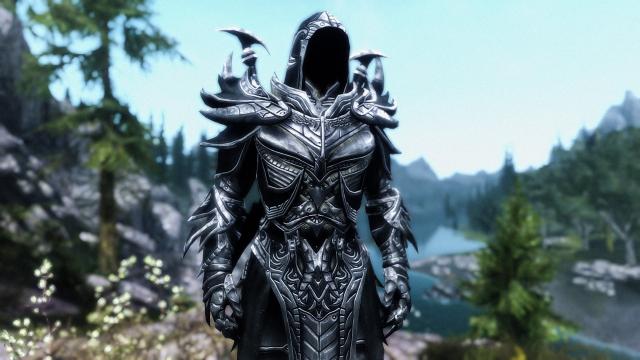 DX Daedric Reaper Armor - UNP and MALE for Skyrim SE-AE