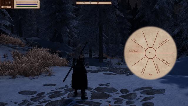 Бумажный интерфейс / Paper HUD - Director's Cut для Skyrim SE-AE