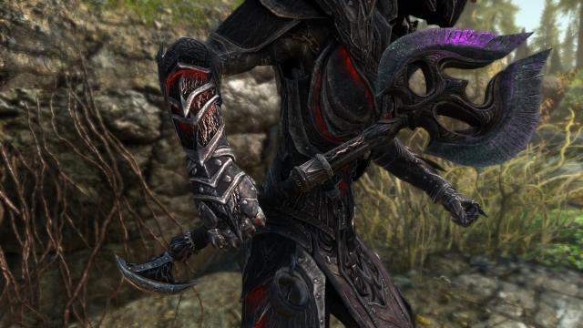 Daedric Glass Weapons - Даэдрическое стеклянное оружие для Skyrim SE-AE