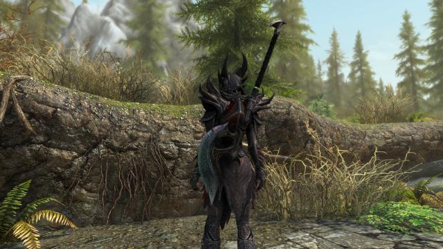 Daedric Glass Weapons - Даэдрическое стеклянное оружие для Skyrim SE-AE