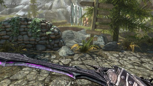 Daedric Glass Weapons - Даэдрическое стеклянное оружие для Skyrim SE-AE