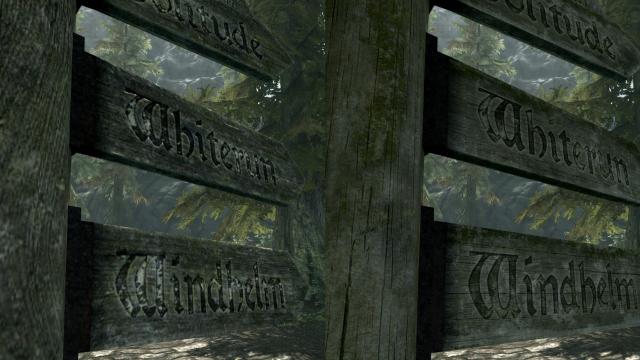 HD Road Signs - 2K and 4K - HD for Skyrim SE-AE