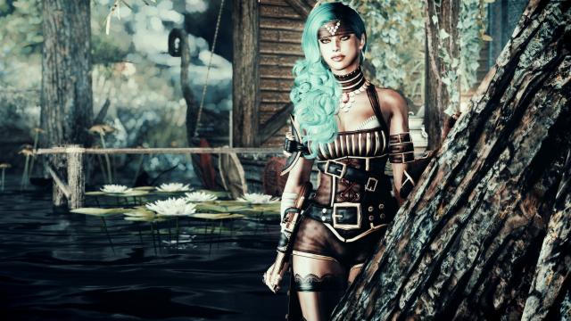 UNP CBBE  DX Daughter of the Sea Armor - UNP CBBE for Skyrim SE-AE