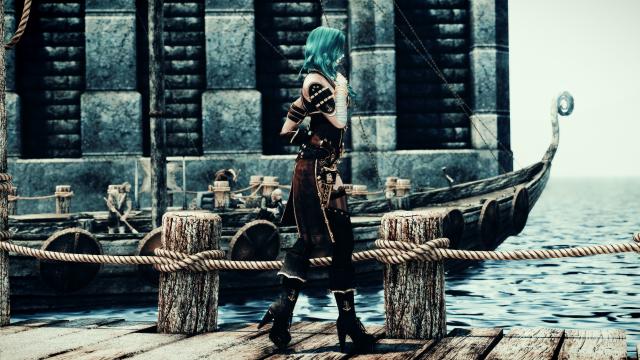 UNP CBBE  DX Daughter of the Sea Armor - UNP CBBE for Skyrim SE-AE