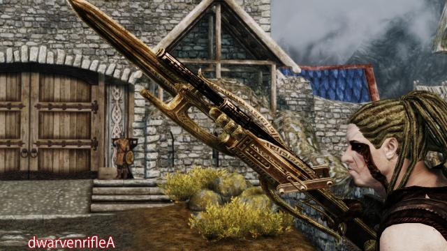 Двемерская винтовка / Dwarven Rifle Crossbow Tipe для Skyrim SE-AE