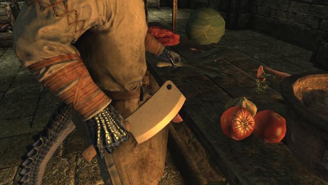 Мясницкий нож / Meat Cleaver для Skyrim SE-AE