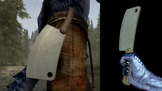 Мясницкий нож / Meat Cleaver для Skyrim SE-AE