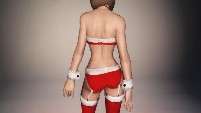 Одежда девушки-Санты / Santa Girl sexy outfit 2017 для Skyrim SE-AE