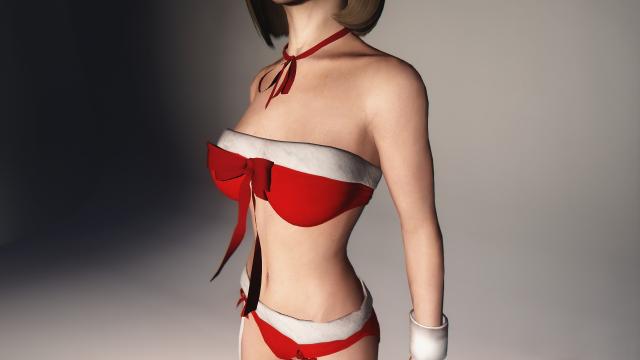 Одежда девушки-Санты / Santa Girl sexy outfit 2017 для Skyrim SE-AE