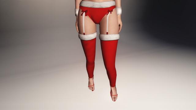 Одежда девушки-Санты / Santa Girl sexy outfit 2017 для Skyrim SE-AE