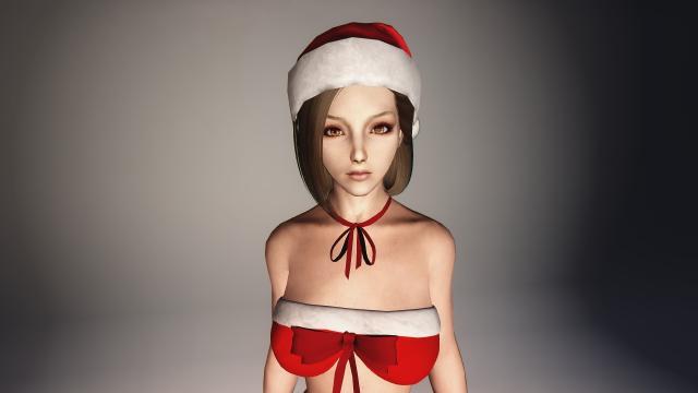 Одежда девушки-Санты / Santa Girl sexy outfit 2017 для Skyrim SE-AE