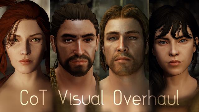 CoT - Переработка внешности персонажей / Citizens of Tamriel Visual Overhaul для Skyrim SE-AE