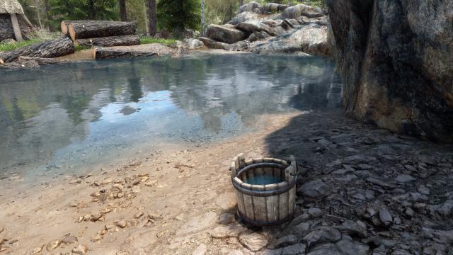 Real Water in Buckets and Barrels and Pots and Pans для Skyrim SE-AE