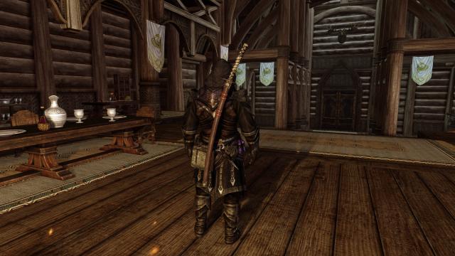 Sheathed Ebony Blade for Skyrim SE-AE