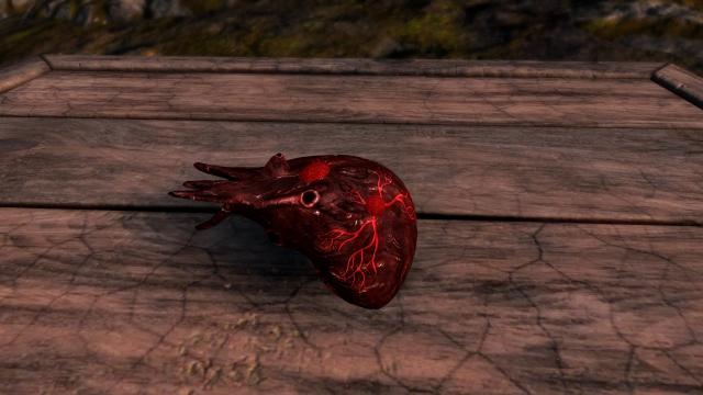 Retextured Pulsing Daedra Heart