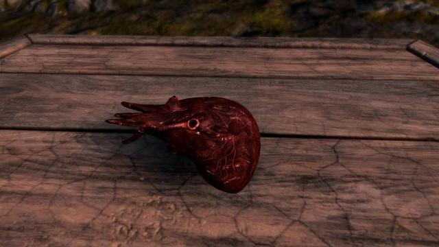 Retextured Pulsing Daedra Heart for Skyrim SE-AE