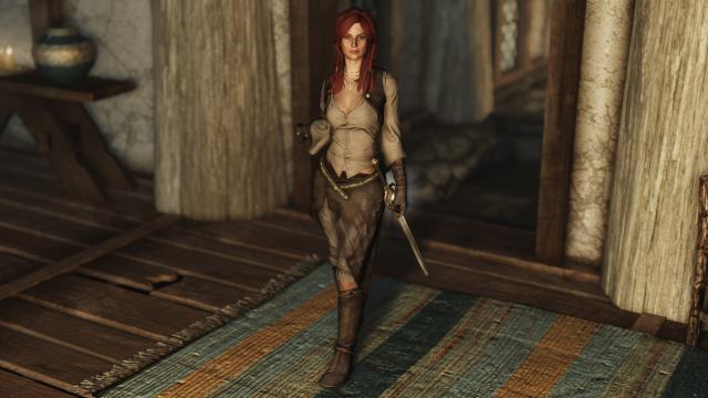 Practical Pirate Outfit for Skyrim SE-AE