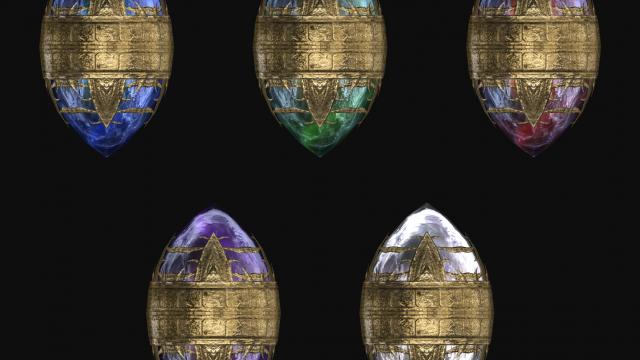 Красивая переработка Парагонов / Iconic's Remastered Paragon Gems Retexture для Skyrim SE-AE