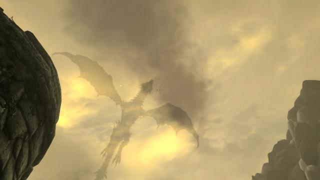 Fire Ghost Alduin - - for Skyrim SE-AE