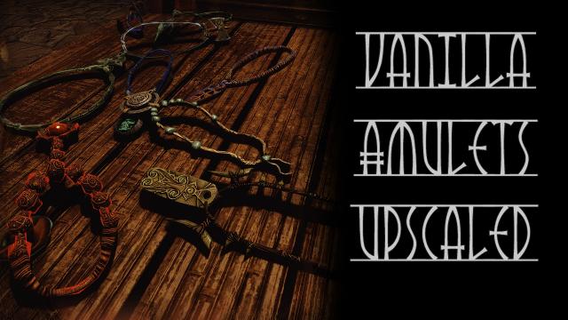 Vanilla Amulet textures Upscaled and added Env maps